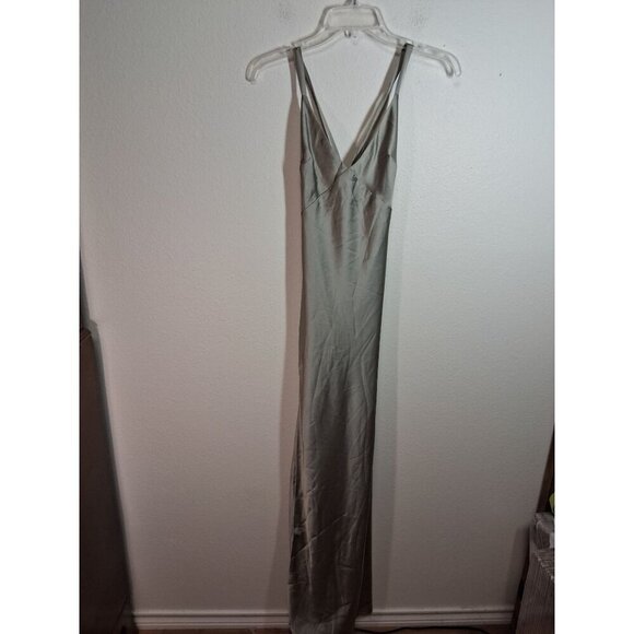 Show Me Your MuMu Dresses & Skirts - NWOT Show Me Your MuMu Dress Satin Floor Length Formal Gown Low Back Green XS